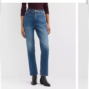 LOFT Curvy Straight Jeans Size 30/10